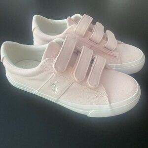 New Ralph Lauren Pink Velcro Sneakers